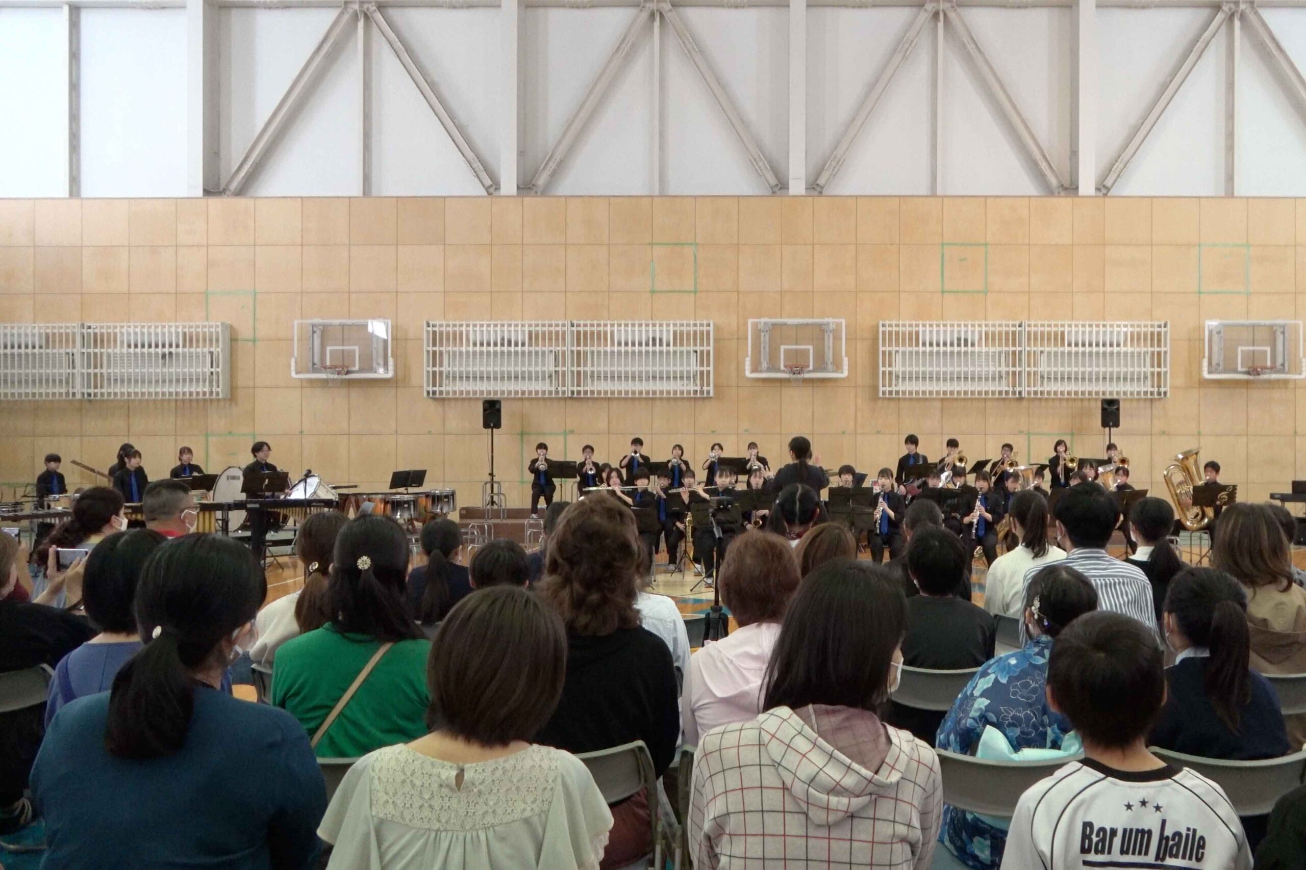 230603八千代松陰中学校吹奏楽部のステージ